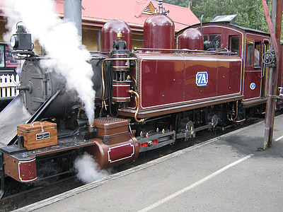locomotive, railway, railroad, tracks, steam train, steam, track