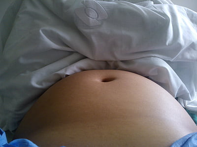barriga, panza, 임신, 여자, 모성, 엄마, 임신