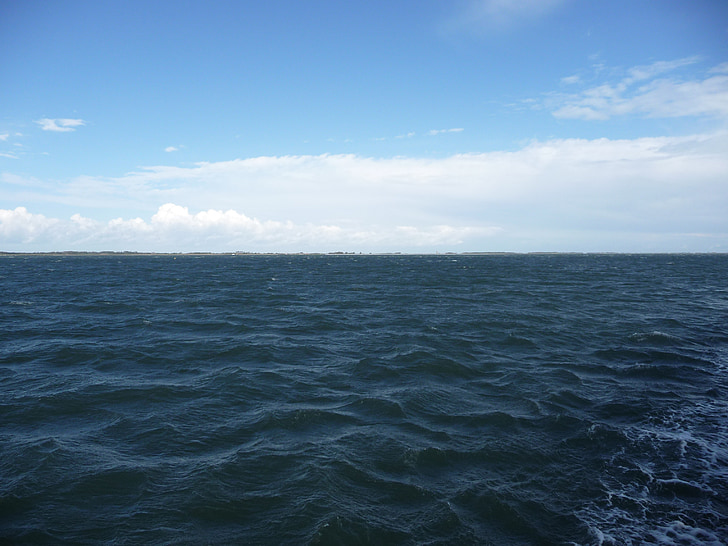 open sea, north sea, wave, sea, water, nature, clouds