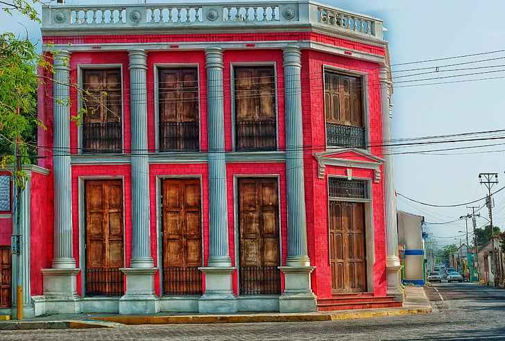 Obec dům, Venezuela, město, HDR, vláda, Architektura, detaily