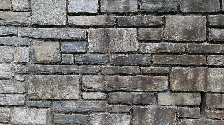 batu, dinding, tekstur, arsitektur, batu, bahan, usia