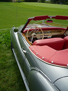 auto, interior, Oldtimer, tabloul de bord, argint, habitaclu, Cabrio
