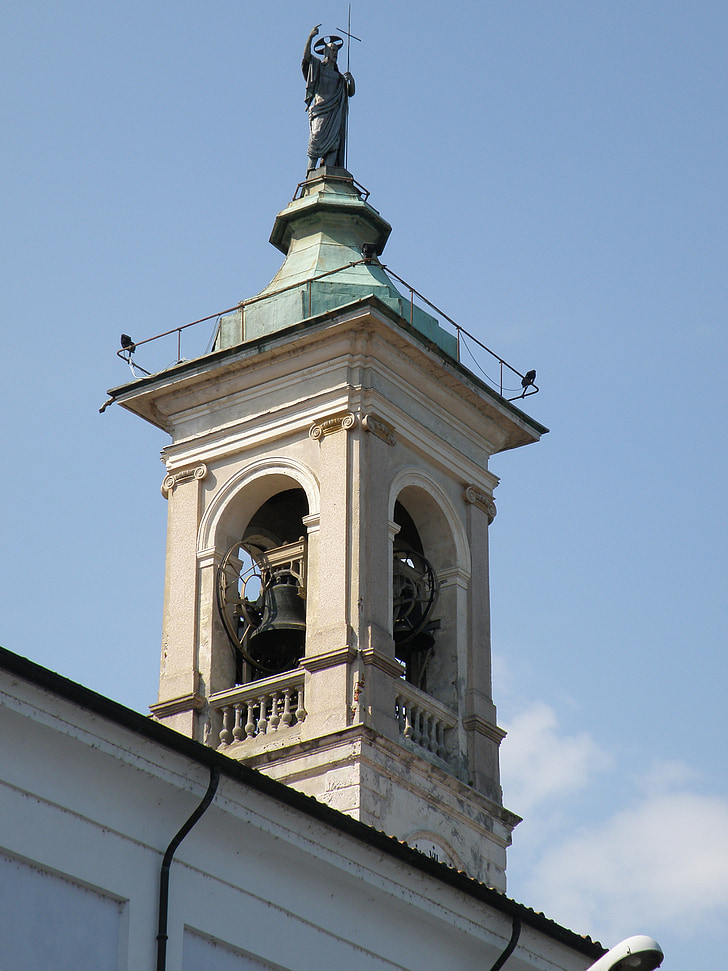 purificazione vergine di maria, Belgirate, l'església, Torre, Steeple, agulla, religiosos