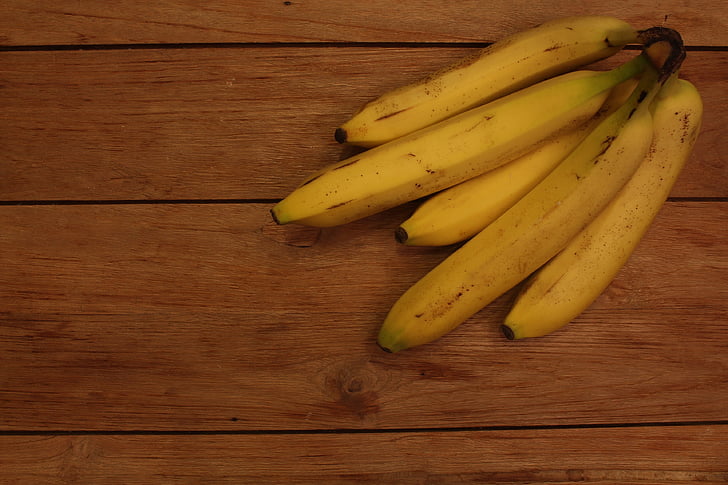 banānu, tabula, Holtz, augļi, pārtika, garšīgi, ēst