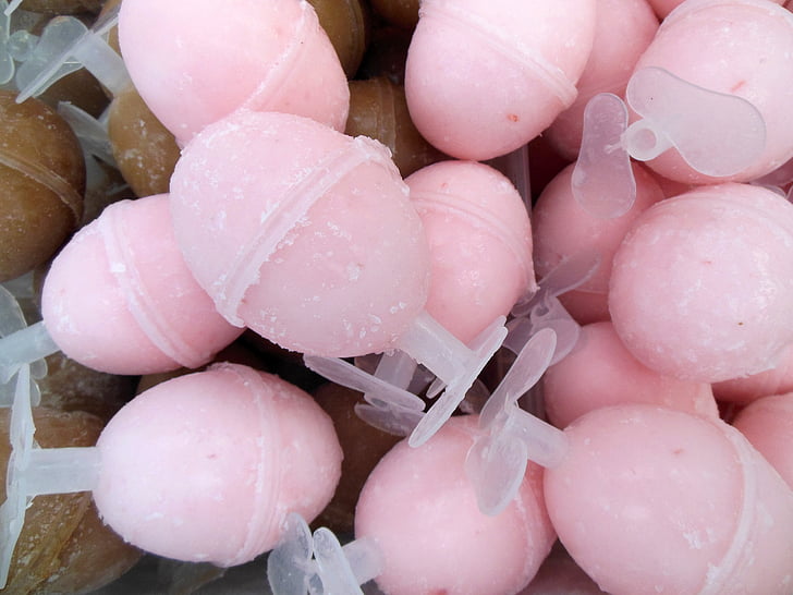 Melaka, jég, jég tojás, rózsaszín, desszert, jegesedés, Holiday