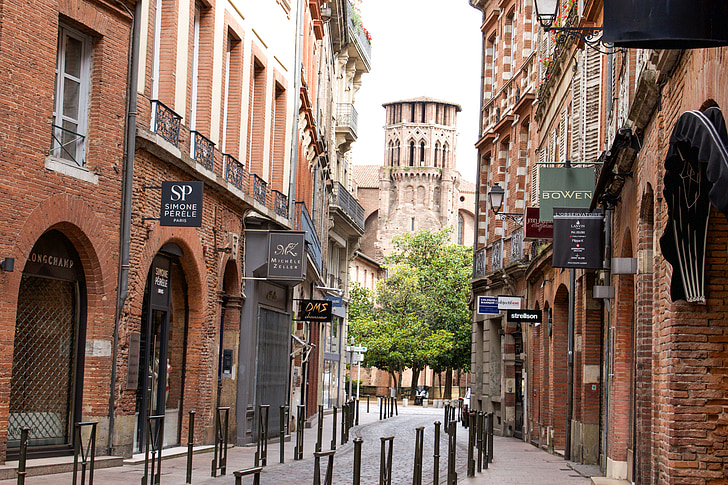 Frankrijk, Toulouse, baksteen, de roze stad, het platform, Frans, lot