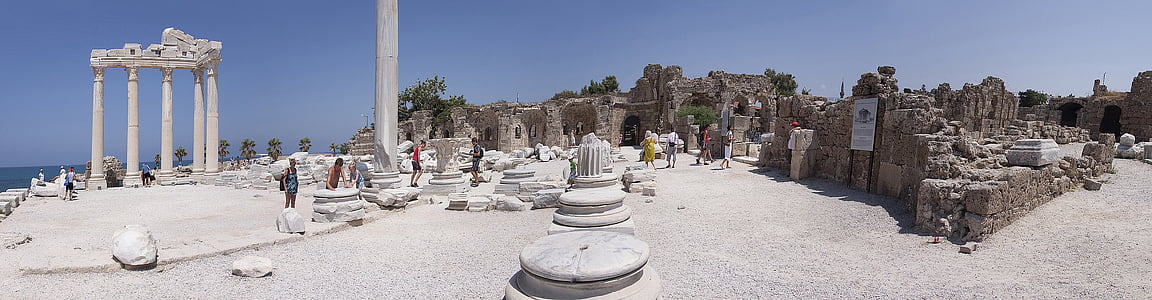 Antike, Tempel, Ruine, korinthischen, säulenförmigen, klassischen Ordnung, Hellenische