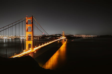 Golden gate-silta, San francisco, kuuluisa, Maamerkki, historiallinen, California, City