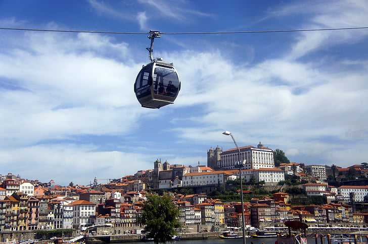 cable car, portugal, holiday travel