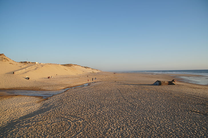 le pin sec, Biscarrosse, Atlantique, dune, océan, mer, coucher de soleil