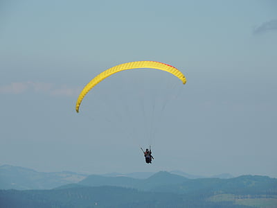 paragliding, sport, fly, sky, paraglider, hobby, adventurer