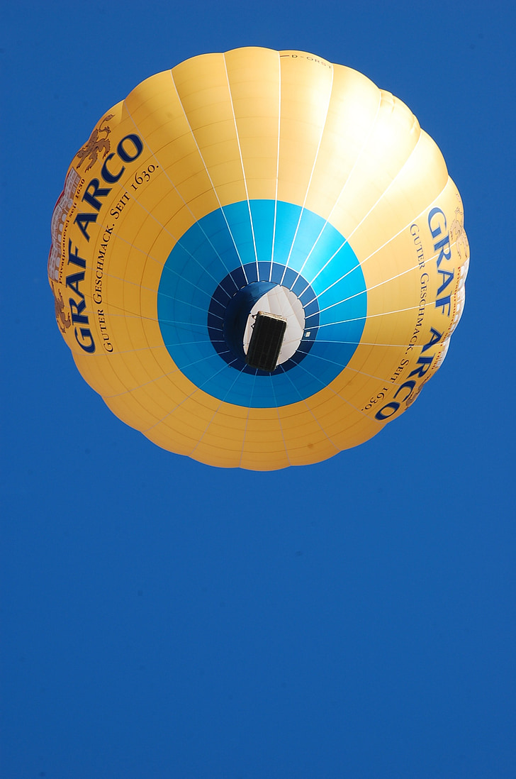 Heißluftballon, Himmel, die Fahrt mit dem Heißluftballon