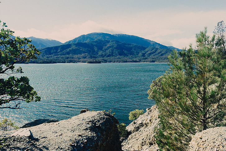 jezero, Příroda, Hora, léto, krajina, Scenics, venku