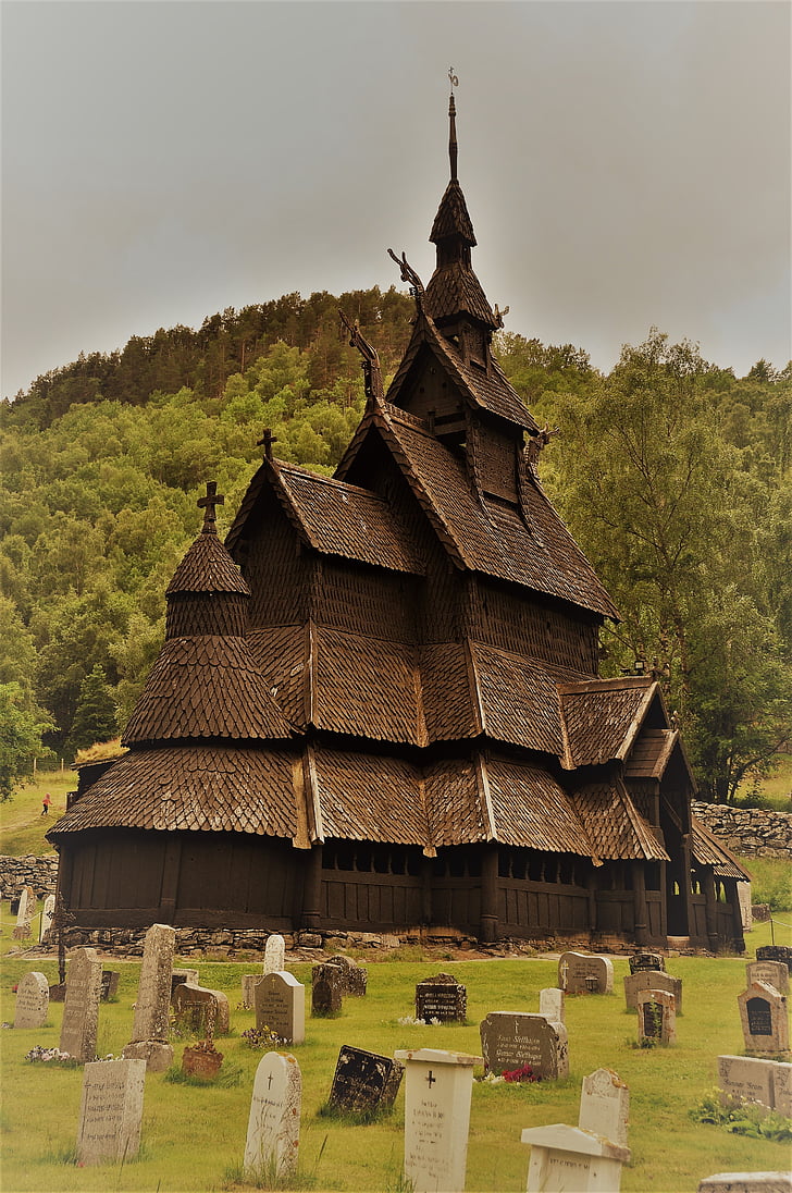 stave church, Norveška, cerkev, borgund, lesena cerkev, zanimivi kraji, atrakcija