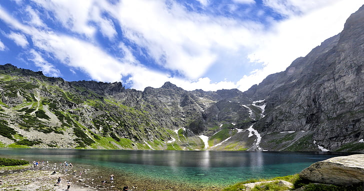 Polen, Tatry, svart dammen under riper, funksjoner, natur, Tatrafjellene, polske Tatra