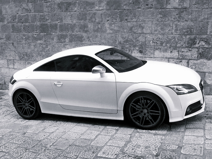 Audi, Audi tt, blanc, automobile, automobile, voiture, conception
