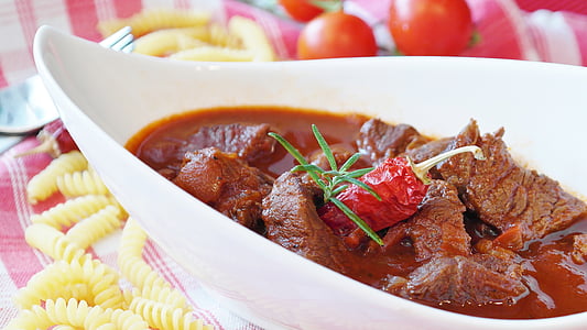 goulash, meat, beef, court, main course, cook, eat