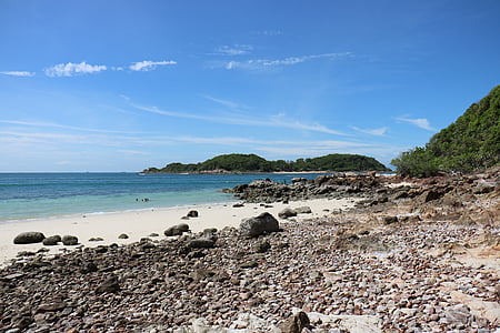 thailand, beach, ocean, sea, shore, rocks, island