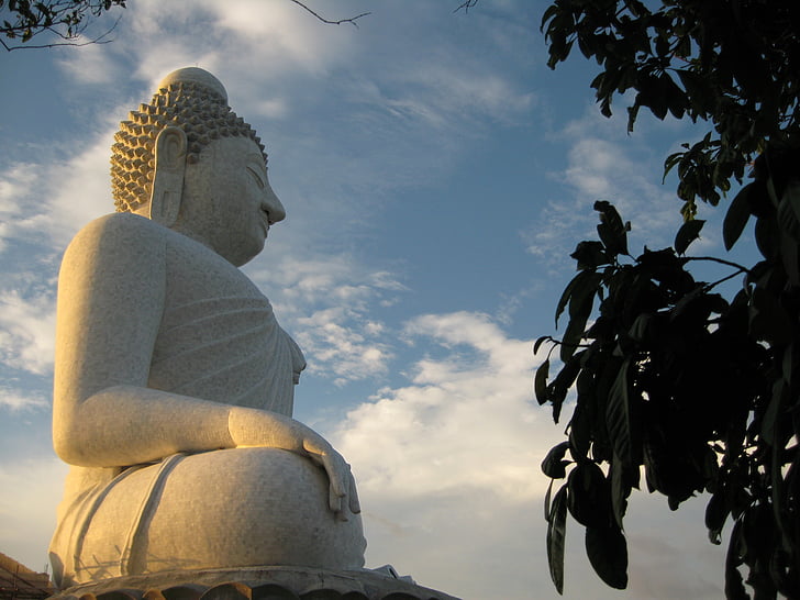 Bouddha, statue de, bouddhisme, Thaïlande, bouddhiste, Phuket, religion