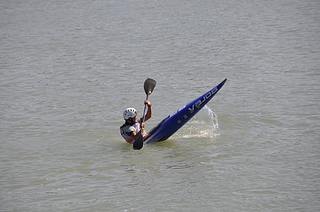 canoeing, paddle, paddler, nature, water, danube, water sports