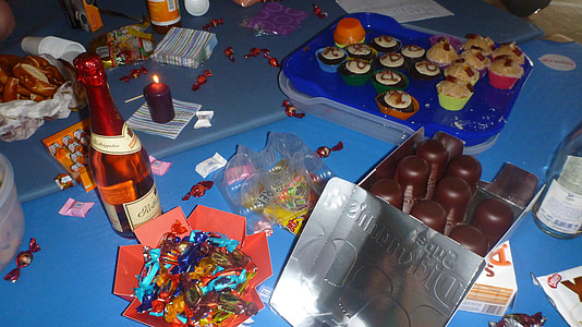 sărbătoare, Partidul, mânca, bomboane, alcool, Festivalul, banchet