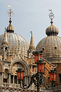 Venecija, Venezia, Italija, Lampa, Lanterna, ulična svjetiljka, zgrada