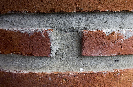 bricks, construction, column, texture, cement, architecture, materials