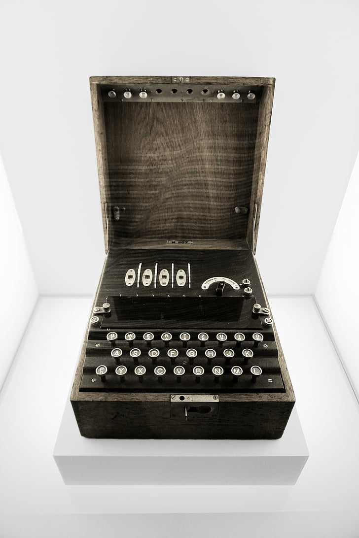 Enigma, rotor-key maskine, maskine, anden verdenskrig, kryptering, gåder, krig