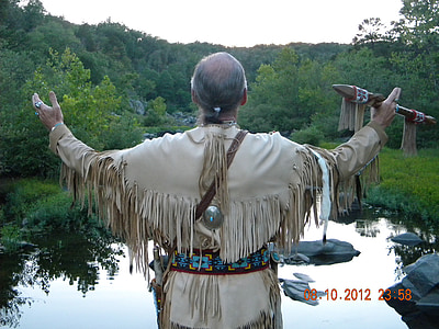 native american, courting flute, regalia, scenic, worship, outside, cultures
