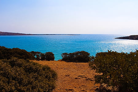 havet, Grekland, Holiday, kusten, naturen, bokade, Kreta