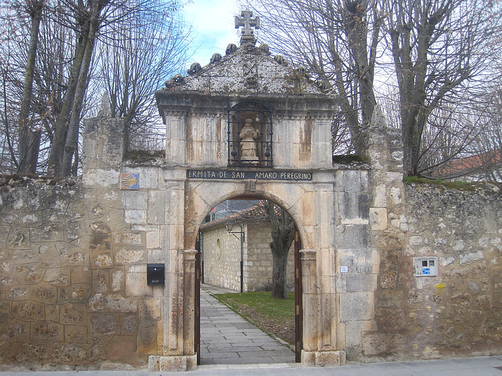 Burgos, Španjolska, zid, kamena, vrata, luk, Zaobljeni