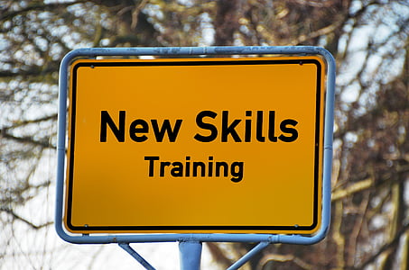 town sign, training, skills, teaching, concept, presentation, coach