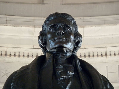 Thomas jefferson, Jefferson, Washington dc, statuja, Tēlniecība, slavena vieta, Itālija