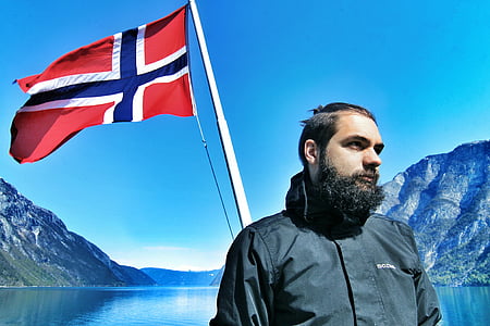 Viking, Norvégia, Svédország, Izland skandináv, norvég, zászló, harcos