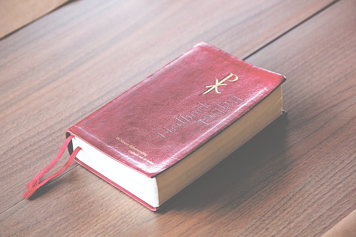 llibre, Bíblia, vell, document, pàgines, testimoni, religió