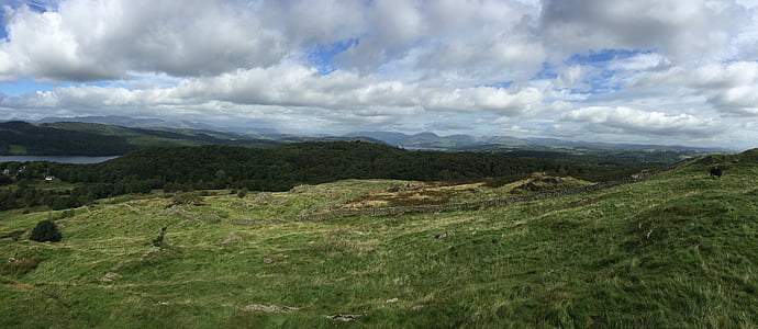 landscape, highlands and islands, england, scotland, highlands, clouds, hill