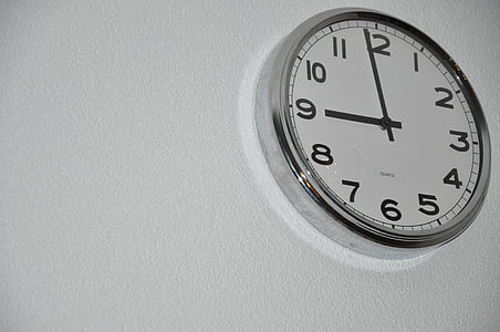 klokke, vegg, tid, se, time, minutt