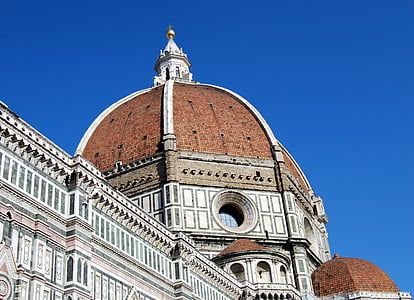 mimari, Fotoğraf, Beyaz, kahverengi, kubbe, Duomo, Katedrali