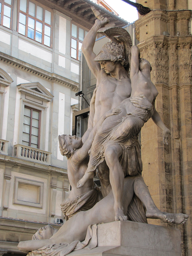 Giovanni da bologna, de ontvoering van vrouwen deze foto's, standbeeld