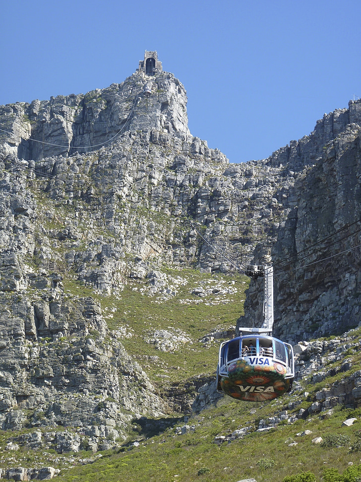 travel, africa, south africa, cape town, table mountain, cable car, hiking
