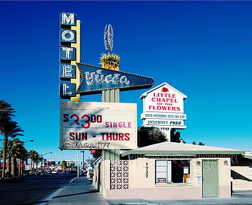Motel, l’Amérique, Page d’accueil, États-Unis, Carol m highsmith, Las vegas, Nevada