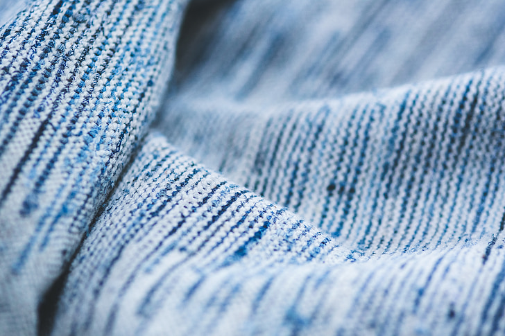 blau, tèxtil, fons, tancar, close-up, teixit, teixits