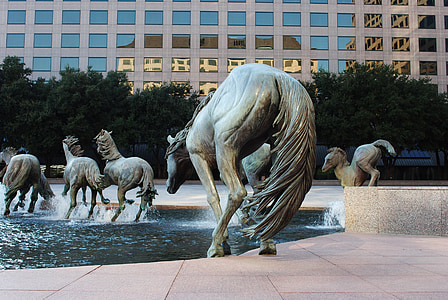 estátua, cavalos, arte, arquitetura, Monumento, viagens, símbolo