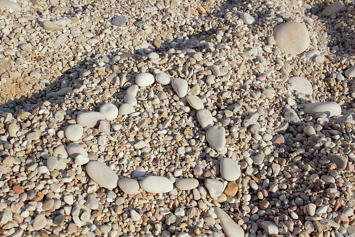 corazón, piedra, mar, verano, Playa, ola, dibujo