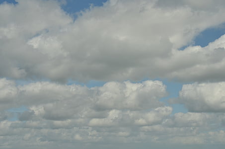 空気, 雲, 積雲, 積雲の雲, 風, ホワイト, グレー