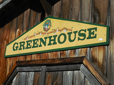 sign, greenhouse, welcome sign, greeting, white, symbol, message