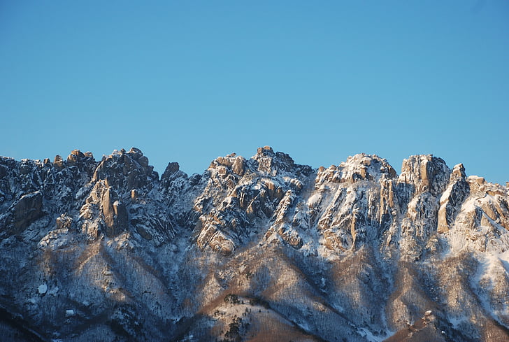 MT seoraksan, Inverno, montanha do inverno