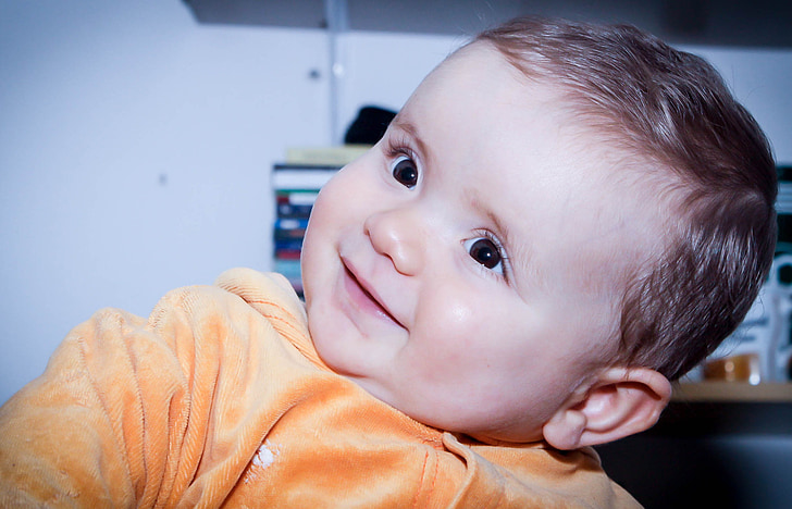 baby, smiling, smile