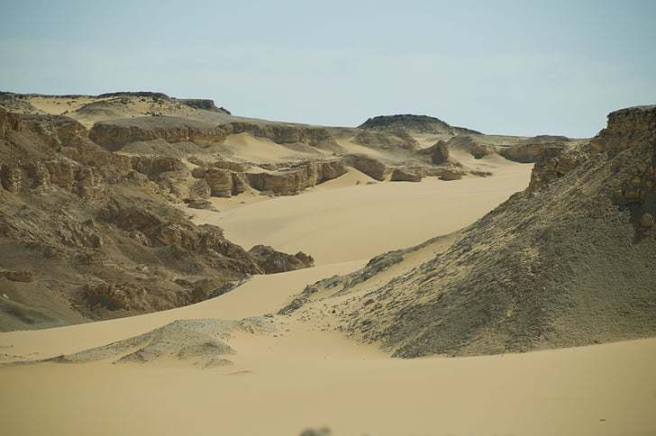 desierto, arena, Egipto, África, caliente, seco, dunas de arena