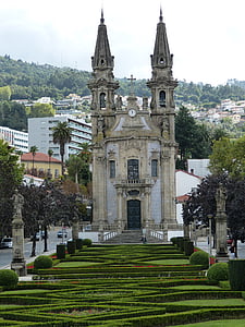 Guimaraes, Portugália, város, óváros, történelmileg, turizmus, templom